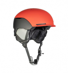 Шлем зимний White Owl Guardian, L/XL (59-61 см), красный с черным