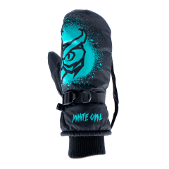 Варежки зимние White Owl Pro mitt MNS, черный c бирюзовым