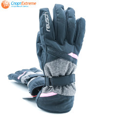 Перчатки горнолыжные REUSCH Hannah R-Tex XT Black/Black Melange/Pink Glo